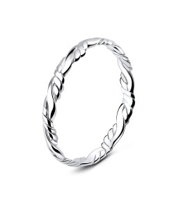 Rope Weave Silver Ring NSR-841